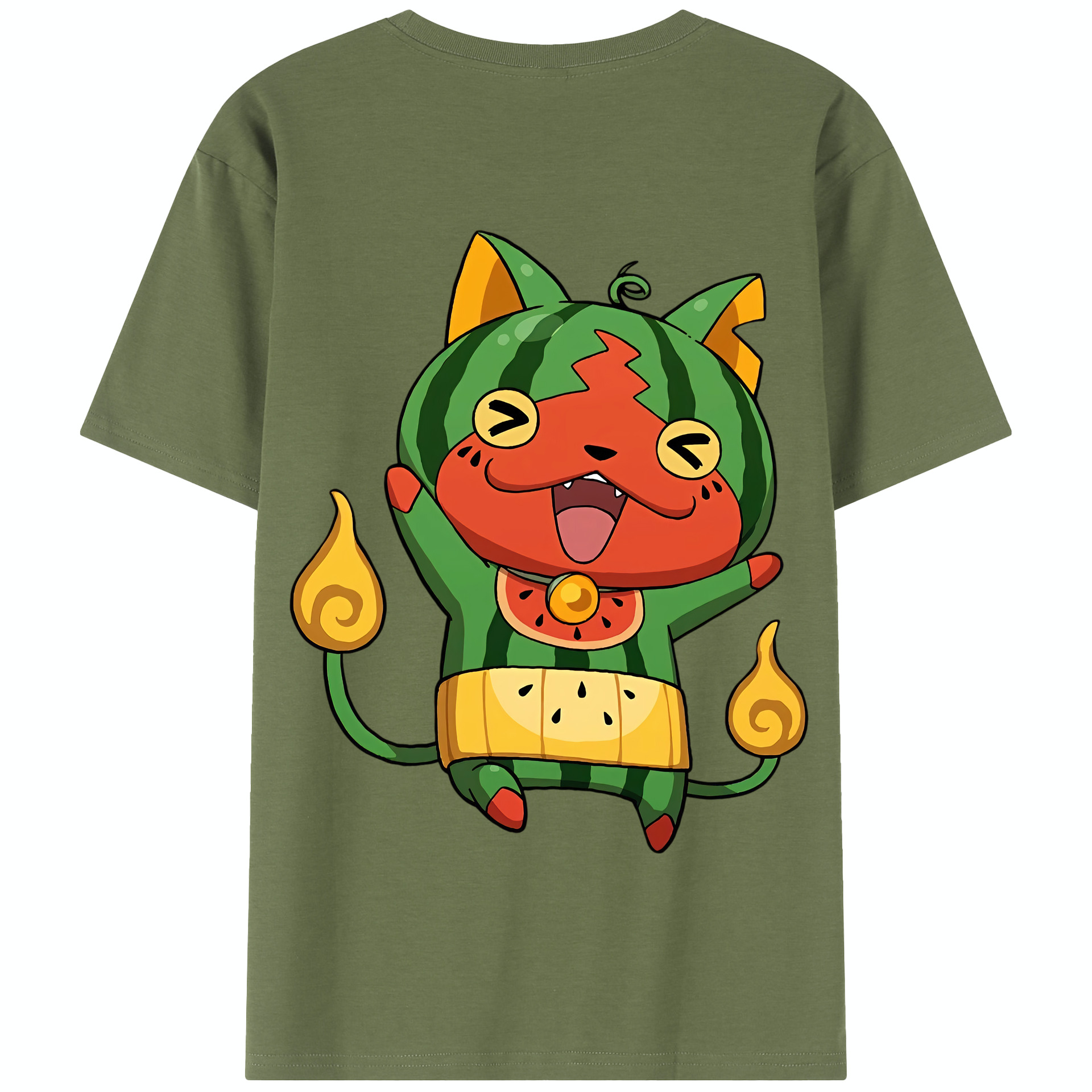 （画像用） 妖怪ウォッチ Yo-kai Watch 綿100％半袖Tシャツ（背面プリント）